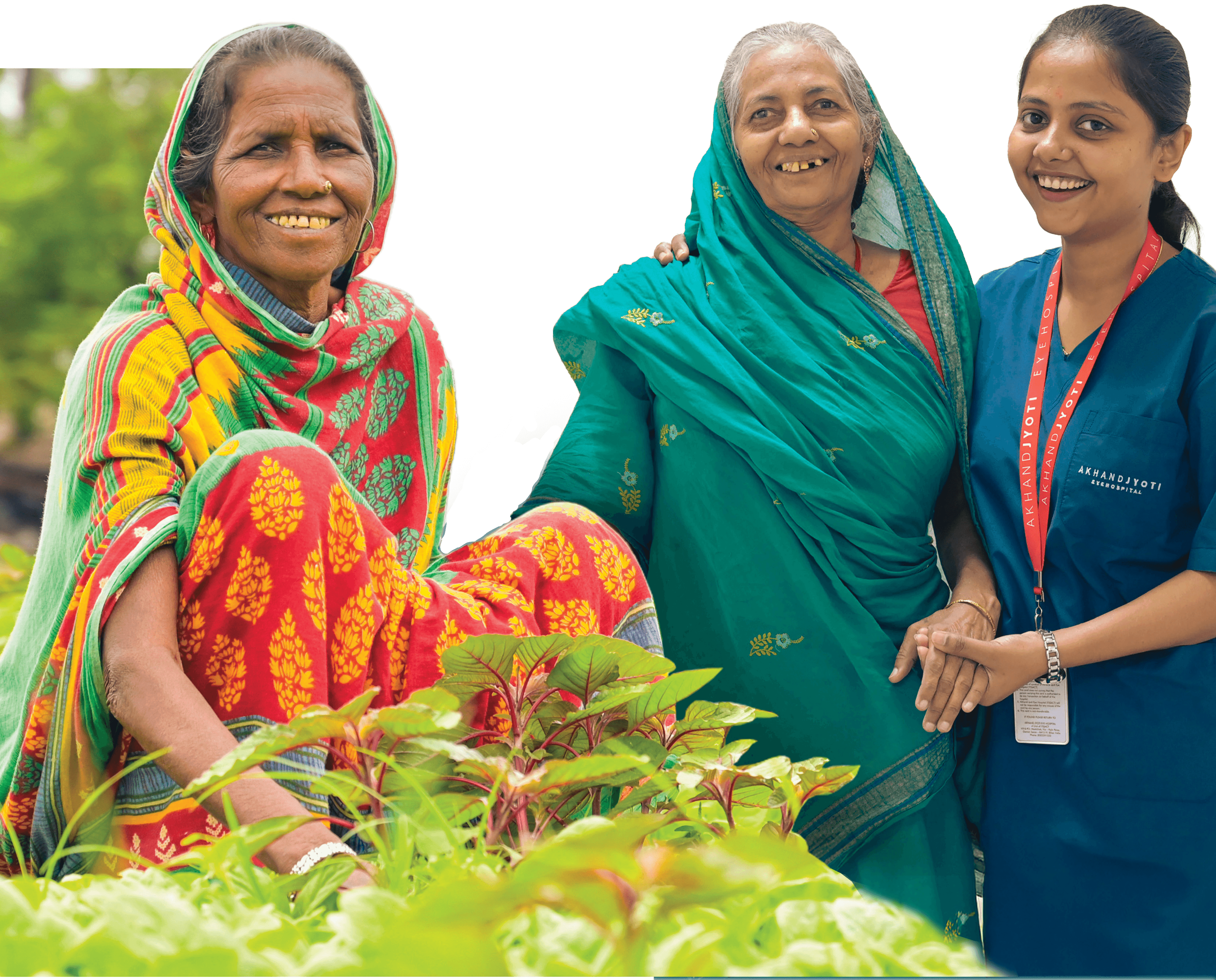 Women and nurse at Akhand Jyoti