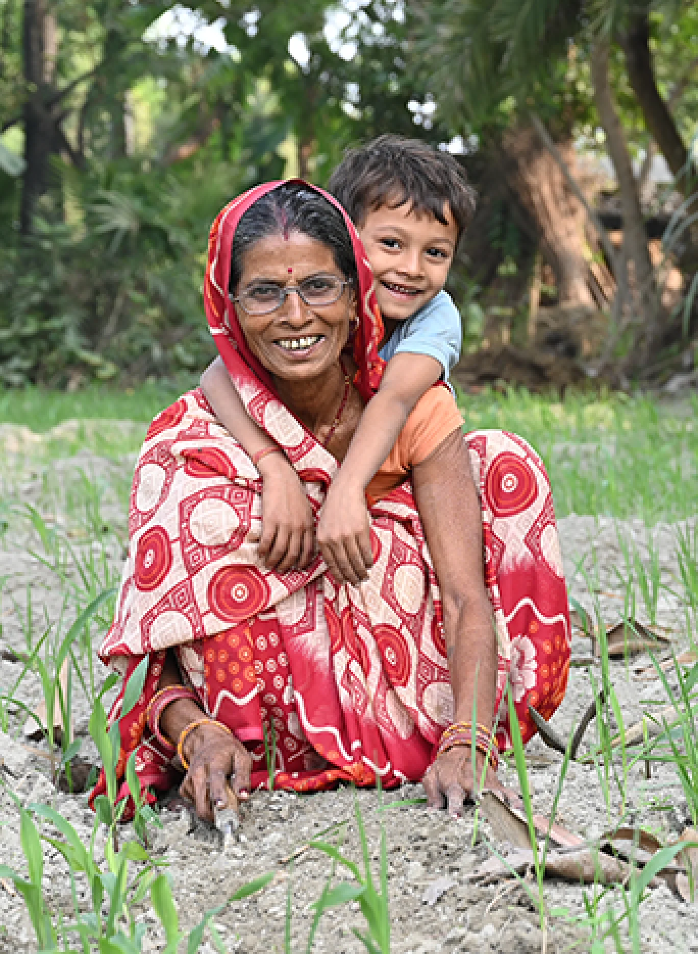 Blindness Elimination - Woman with child