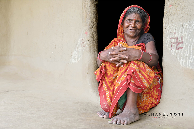 Vimla Devi smiling after surgery