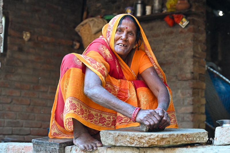 Sumitra Devi working